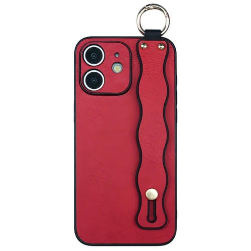 Funda TPU con Soporte para Pulsera Ondulada iPhone 11 (Rojo)