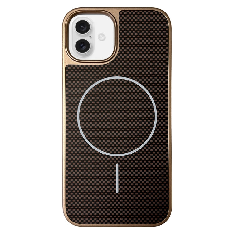 Funda para iPhone 16 Plus TPU + PC Magsafe Serie Pita (Dorada)
