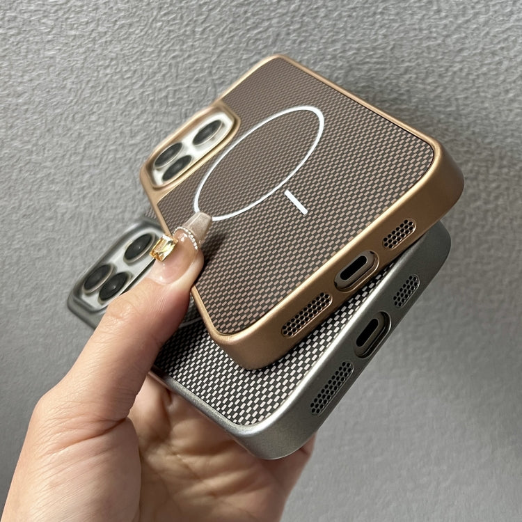 Funda para iPhone 14 Pro Max TPU PC Magsafe Serie Pita (Gris)