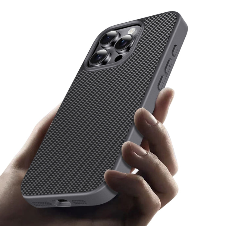 Funda para iPhone 16 Plus TPU y PC Serie Pita Función Protección (Dorada)