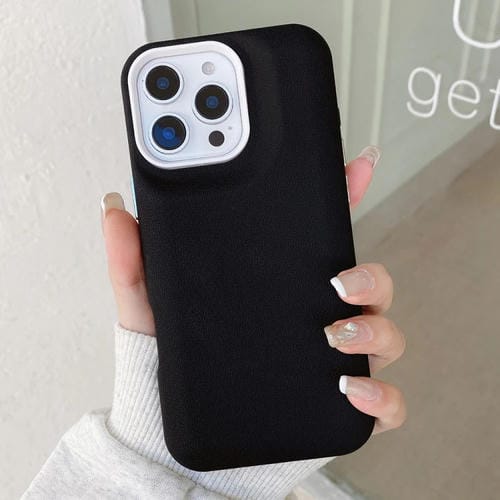 Funda de Cuero para iPhone 14 Pro Textura (Negra)