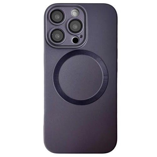 Funda para Teléfono TPU Magsafe Textura Cd Pintura Metalizada iPhone 14 Pro (Gris)