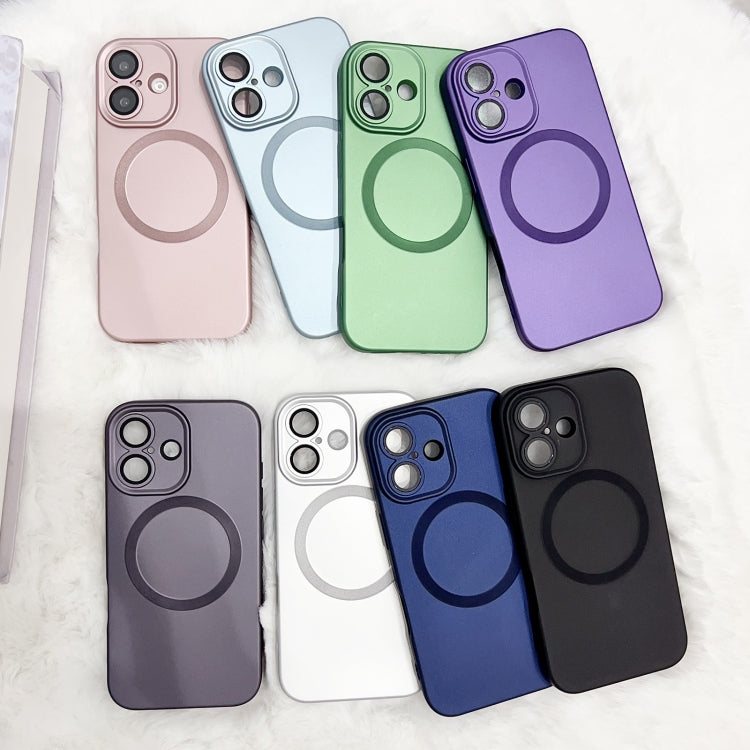 Funda para Teléfono TPU Magsafe iPhone 12 Textura Cd Pintura Metalizada (Plateada)