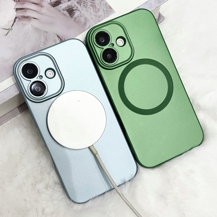 Funda para Teléfono TPU Magsafe iPhone 11 Textura Cd Pintura Metalizada (Morado Oscuro)