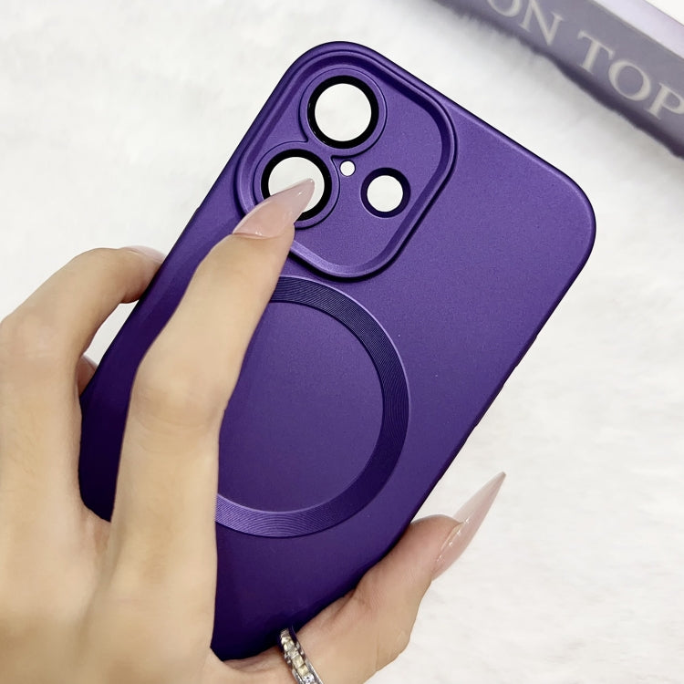 Funda para Teléfono TPU Magsafe iPhone 12 Textura Cd Pintura Metalizada (Plateada)