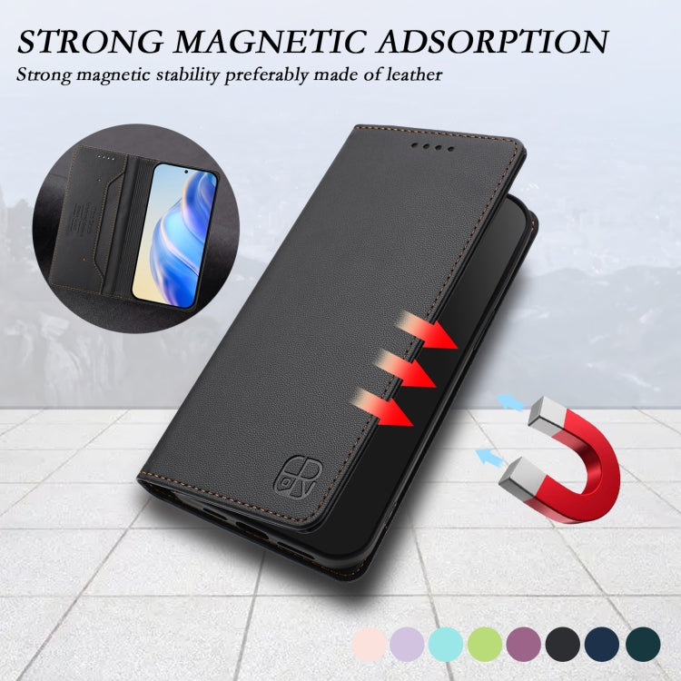 Funda Cuero Rfid Tecno Pova 4 Rc01 Doble Pliegue Succión Magnética (Negra)