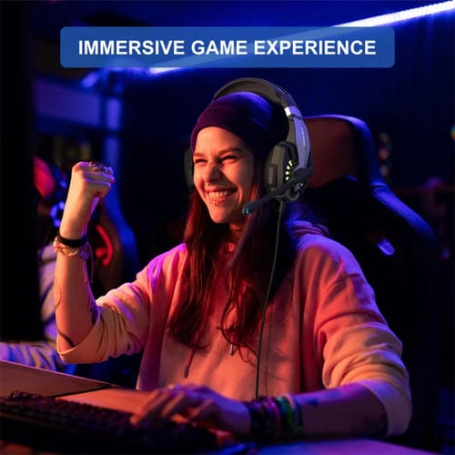 Auriculares Para Juegos Supraurales Kotion Each G9000 Plus Con Micrófono Cable 2,1 M (Negro)