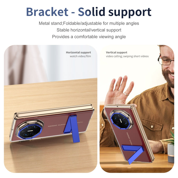 Funda híbrida TPU para PC con soporte para Huawei Mate Xt Ultimate (Azul)