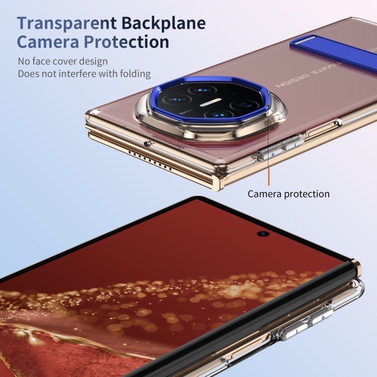 Funda híbrida TPU para PC con soporte para Huawei Mate Xt Ultimate (Azul)