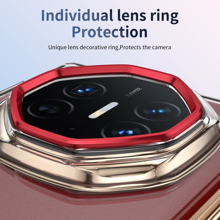 Funda híbrida TPU y PC con soporte para Huawei Mate Xt Ultimate (Rojo)