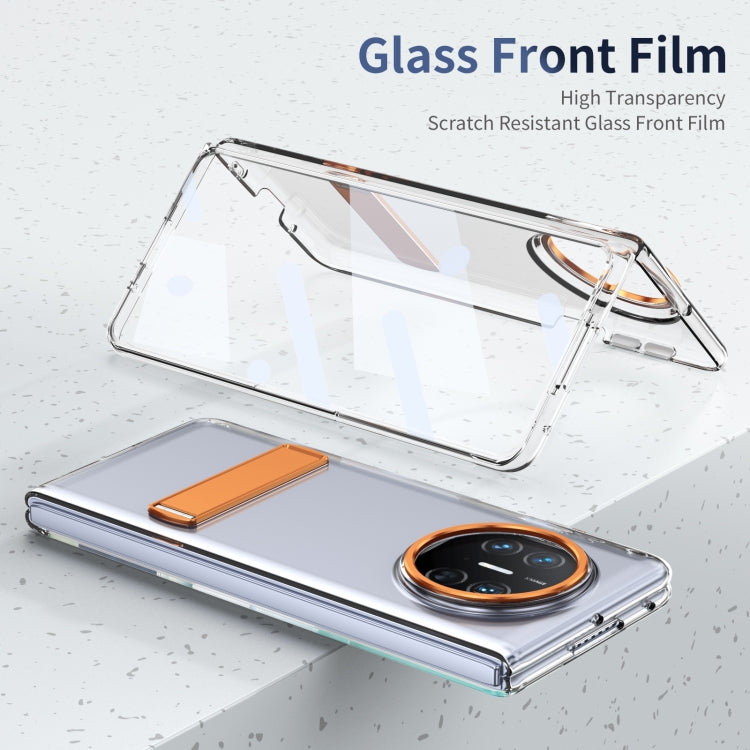 Funda híbrida TPU y PC con soporte para Huawei Mate X3 (Naranja)