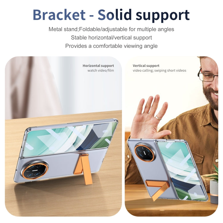 Funda híbrida TPU y PC con soporte para Huawei Mate X3 (Naranja)