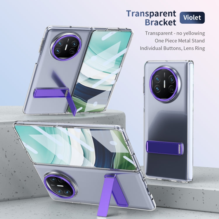 Funda Híbrida TPU y PC con Soporte para Huawei Mate X3 (Morado)