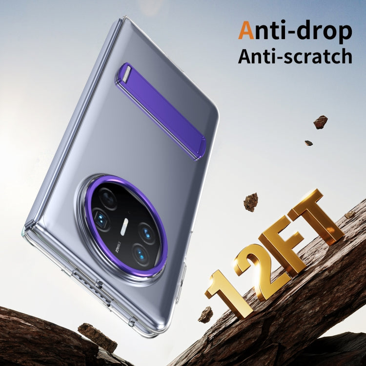 Funda Híbrida TPU y PC con Soporte para Huawei Mate X3 (Morado)