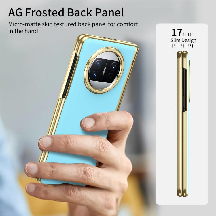 Funda para Teléfono Huawei Mate X3 con Revestimiento al Vacío Esmerilado Ag Integrado (Azul Hielo)