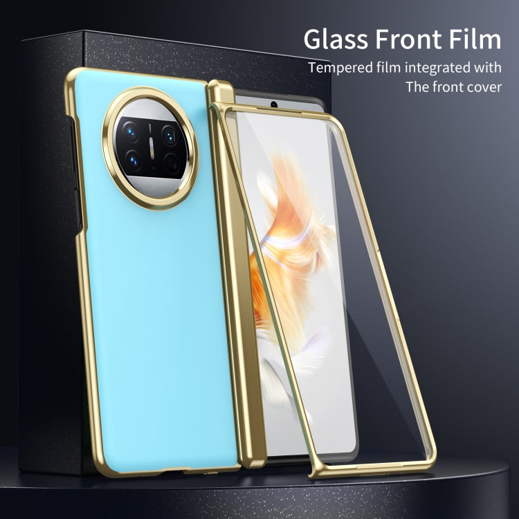 Funda para Teléfono Huawei Mate X3 con Revestimiento al Vacío Esmerilado Ag Integrado (Azul Hielo)