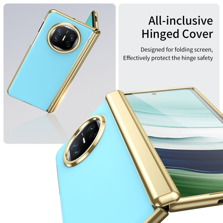 Funda para Teléfono Huawei Mate X5 con Revestimiento al Vacío Esmerilado Ag Integrado (Azul Hielo)