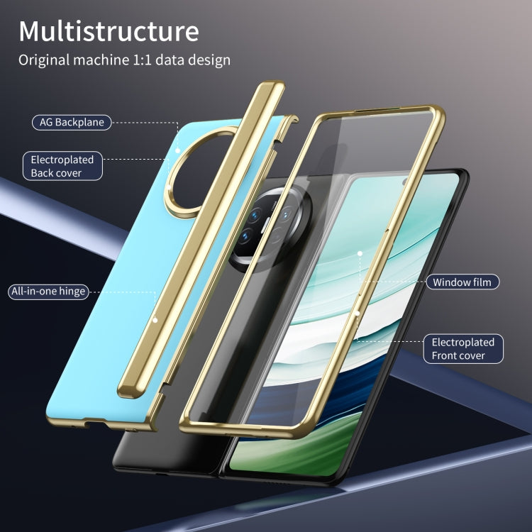 Funda para Teléfono Huawei Mate X5 con Revestimiento al Vacío Esmerilado Ag Integrado (Azul Hielo)