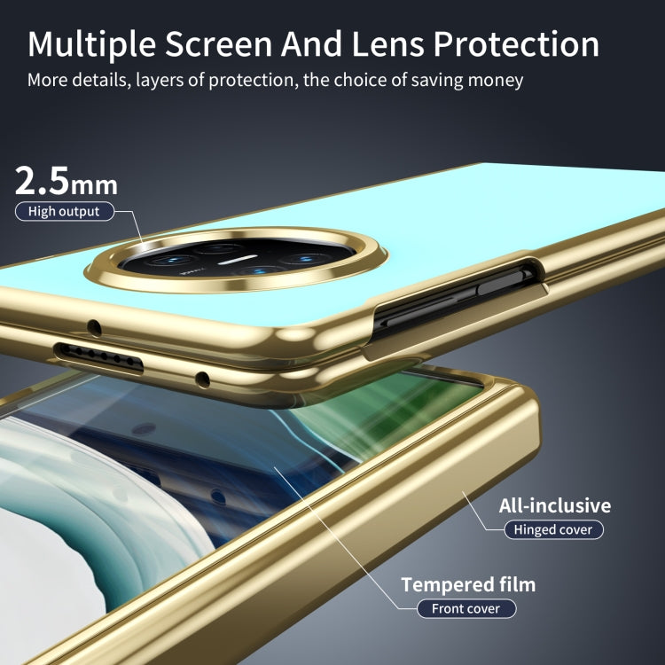 Funda para Teléfono Huawei Mate X5 con Revestimiento al Vacío Esmerilado Ag Integrado (Azul Hielo)