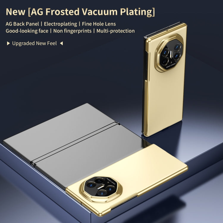 Funda para Teléfono Huawei Mate Xt con Revestimiento al Vacío Esmerilado Ag y Diseño Ultimate (Dorada)