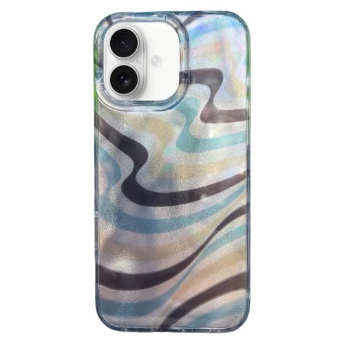 Funda TPU Doble Capa iPhone 16 Patrón Imd Rayas en Contraste