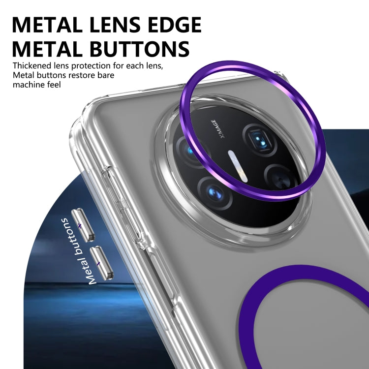 Funda para Teléfono Huawei Mate X3 Lce Folding Series con PC Transparente Integrada Magsafe (Morado)