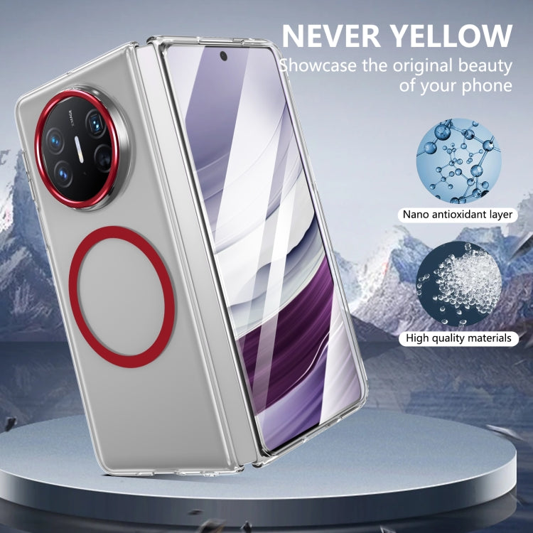 Funda para Teléfono Huawei Mate X5 Lce Folding Series con PC Transparente Integrada Magsafe (Roja)