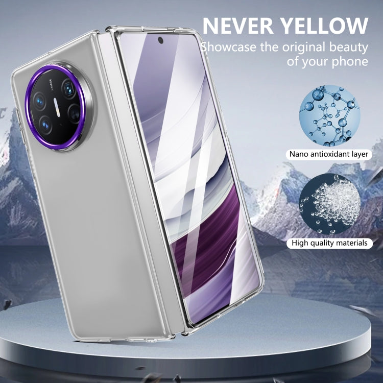 Funda de PC Transparente Integrada para Huawei Mate X5 Serie Plegable Lce (Morado)
