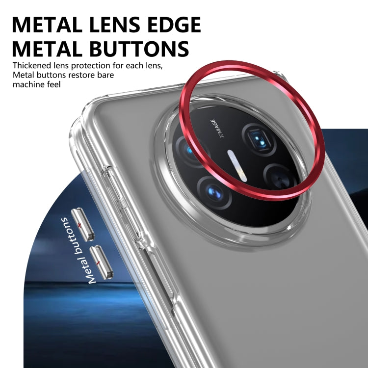 Funda de PC Transparente integrada para Huawei Mate X3 Serie Plegable Lce (Roja)