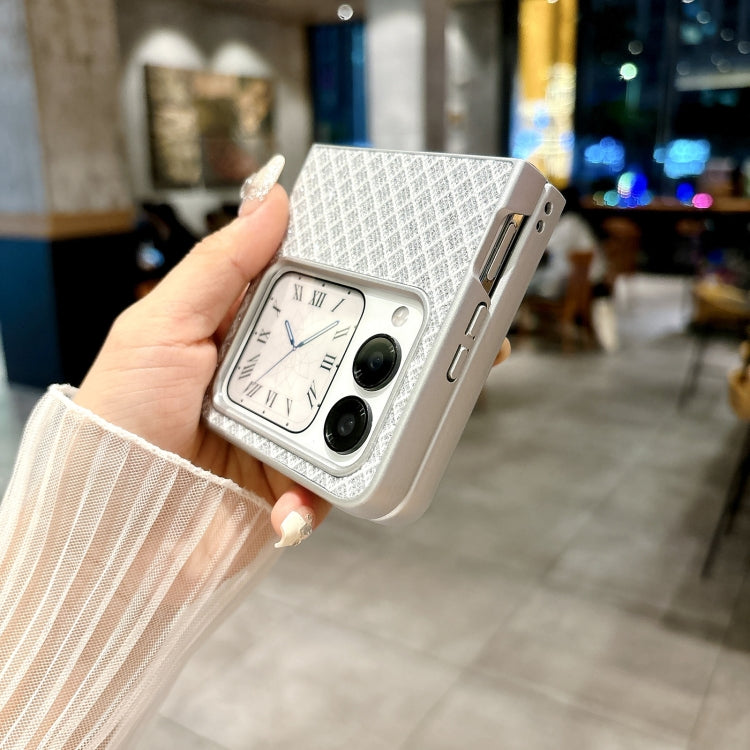 Funda para Teléfono Huawei Nova Flip Diseño Rombos Diamantes Brillantes Soporte (Rosa)