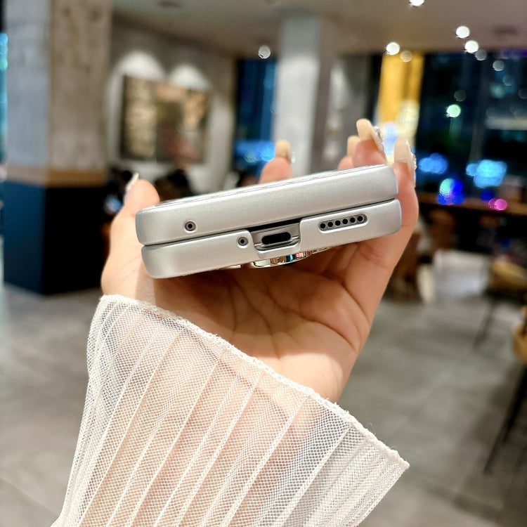 Funda para Teléfono Huawei Nova Flip Diseño Rombos Diamantes Brillantes Soporte (Rosa)