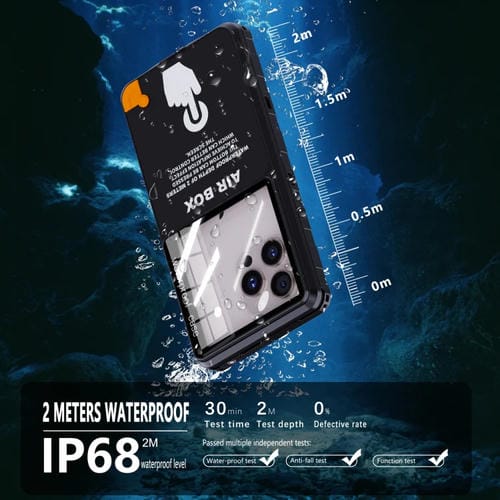 Funda Impermeable Redpepper Air Box Max 6.9 IP68 para Teléfono 6,9 Pulgadas (Negra)