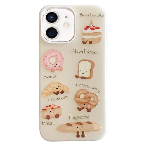 Funda híbrida TPU y PC a prueba de golpes para iPhone 12 (Serie Bread)