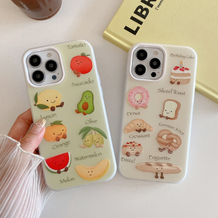 Funda híbrida TPU y PC a prueba de golpes para iPhone 12 (Serie Bread)