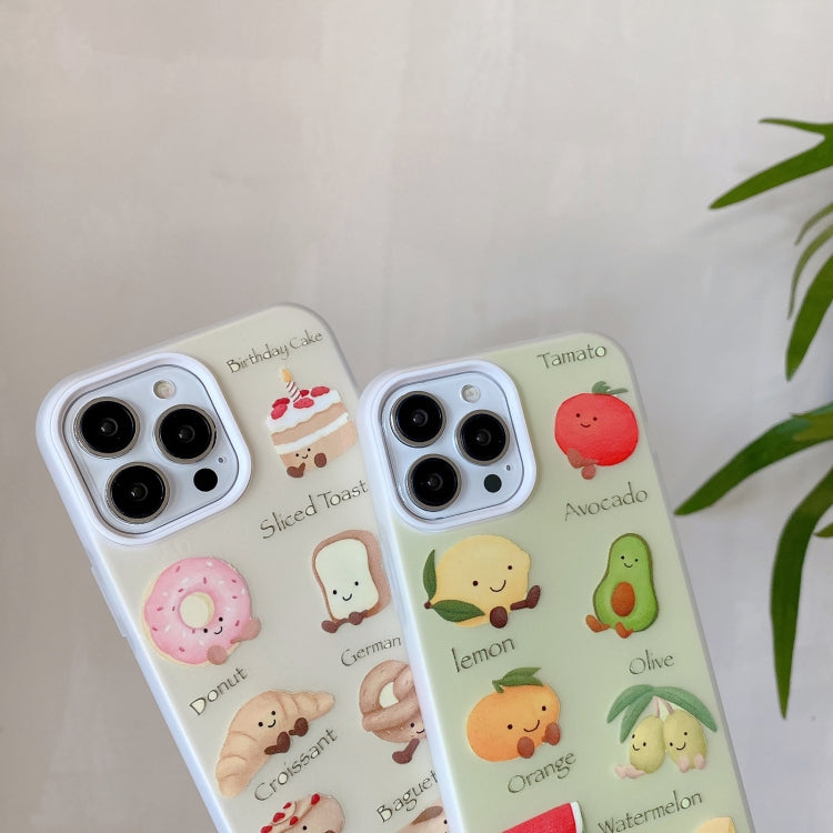 Funda híbrida TPU y PC iPhone 11 a prueba de golpes con dibujos animados (Serie Bread)
