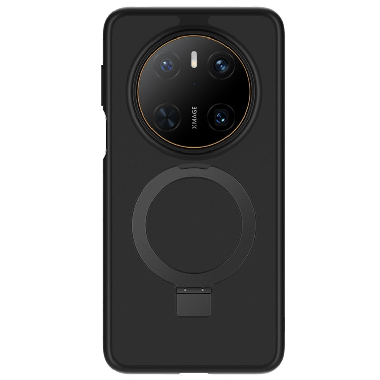 Funda para Teléfono Huawei Mate 70 con Soporte Redondo (Negra)