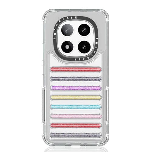 Funda Híbrida de TPU con Purpurina y Airbag para Redmi Note 14 Pro+ 5G (Colores Variados)