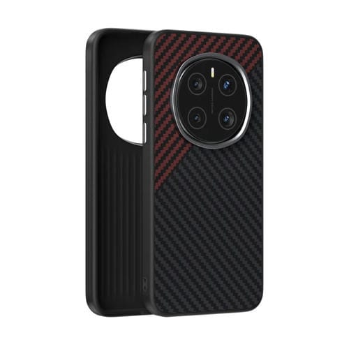 Funda para Teléfono Abeel C Fibra de Carbono 6D para Honor Magic7 Pro (Negro y Rojo)