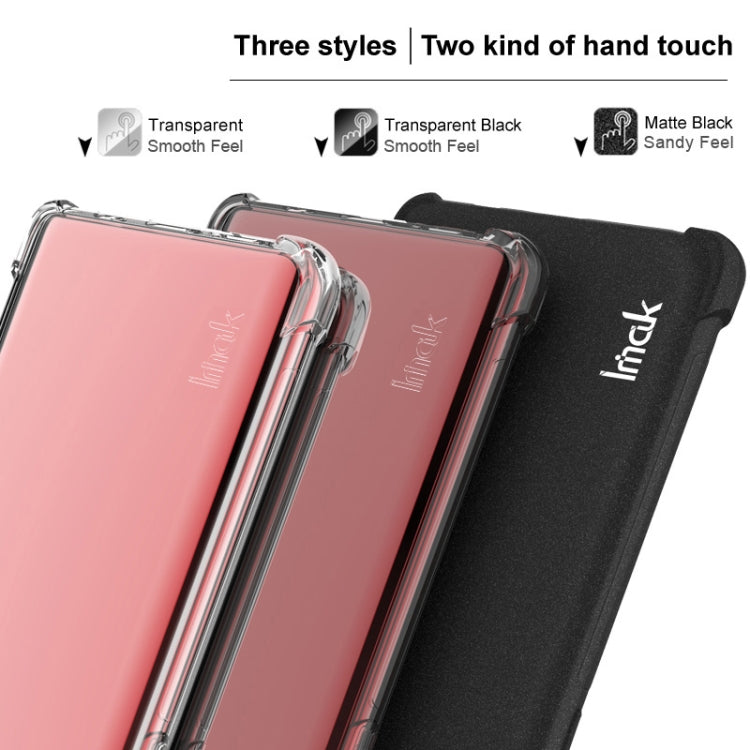 Funda TPU a Prueba de Golpes con Airbag para Huawei Mate 70 Imak (Negro Mate)