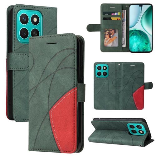 Funda de Cuero con Tapa para Honor X8C 4G (Verde) Dos Colores