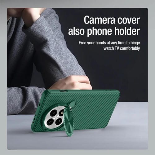 Funda para OnePlus 13 Nillkin Black Mirror Prop Cd Texture Mirror Verde