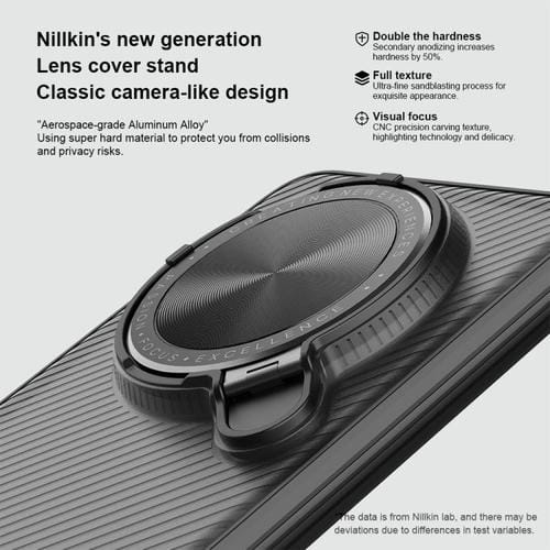 Funda PC Translúcida Nillkin Camshield Prop para Huawei Mate 70 Pro / 70 Pro+ (Negra)