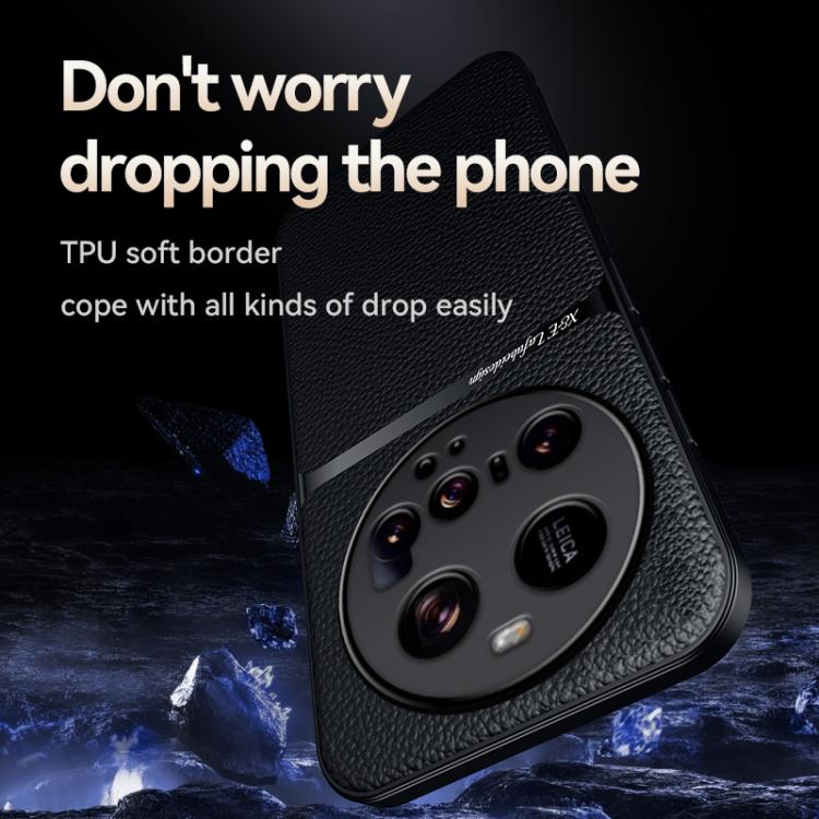 Funda magnética de cuero Litchi Ultra para Xiaomi 15, con cobertura total, a prueba de golpes (verde)