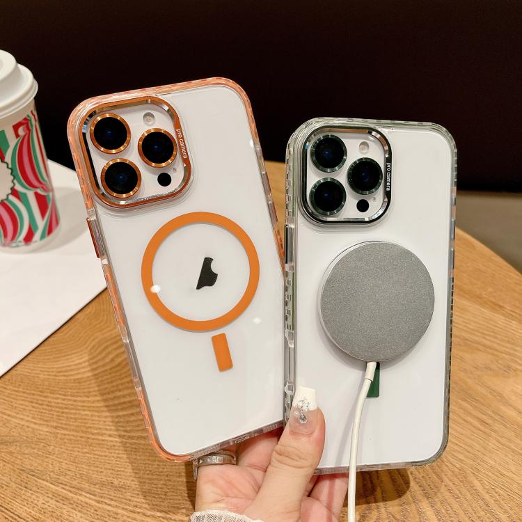 Funda Transparente Magsafe para iPhone 11 Pro con Película para Lente (Negra)