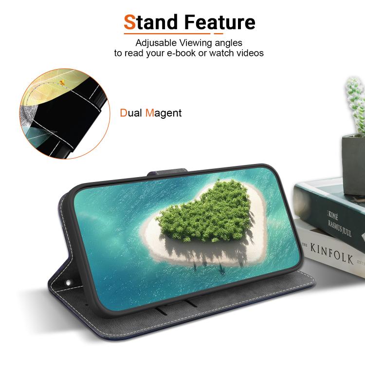 Funda de Cuero para iPhone 16 Pro Max con Dibujo de Colores y Textura de Cristal (Hojas de Colores)