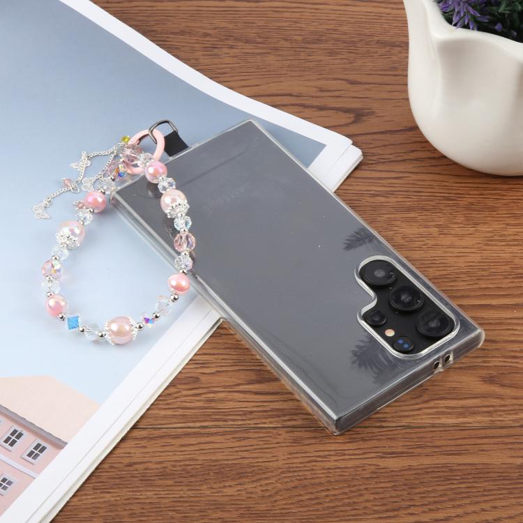 Cordón Antipérdida para Teléfono con Cadena de Borlas (Rosa)