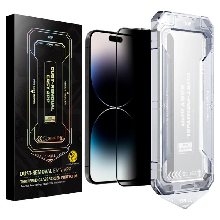 Película de vidrio templado Apple iPhone 14 Pro Max privacidad fácil instalación