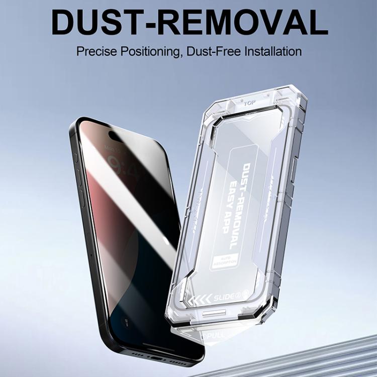 Película de Vidrio Templado Privacidad para iPhone 12 Pro Max Fácil Instalación