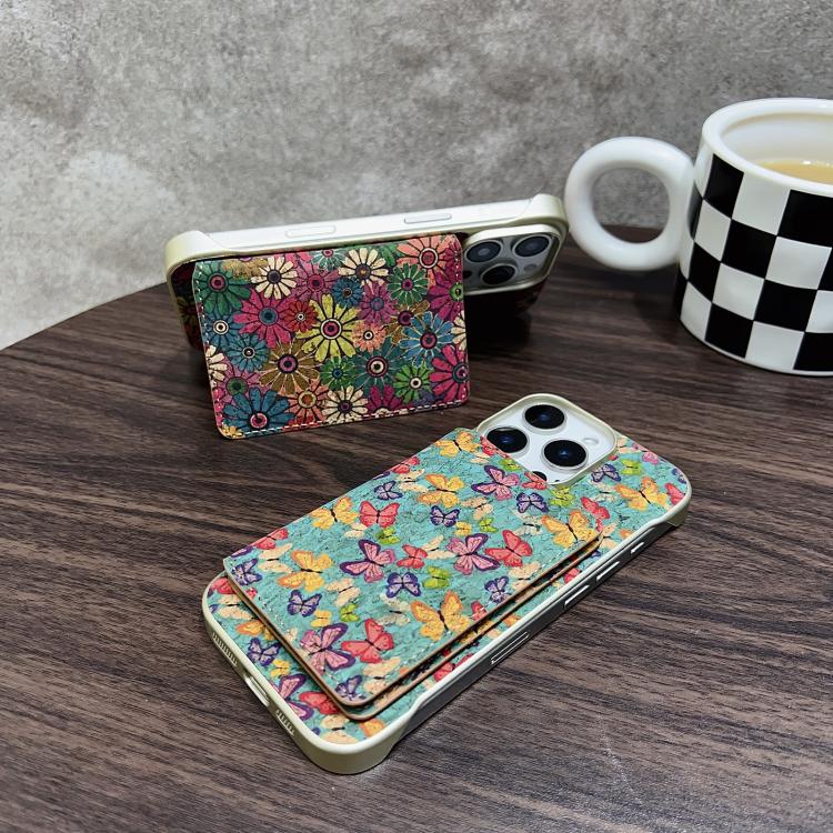 Funda para iPhone 16 Plus Denior D24 Paint con Ranura para Tarjeta Magsafe (Mariposas Azules)
