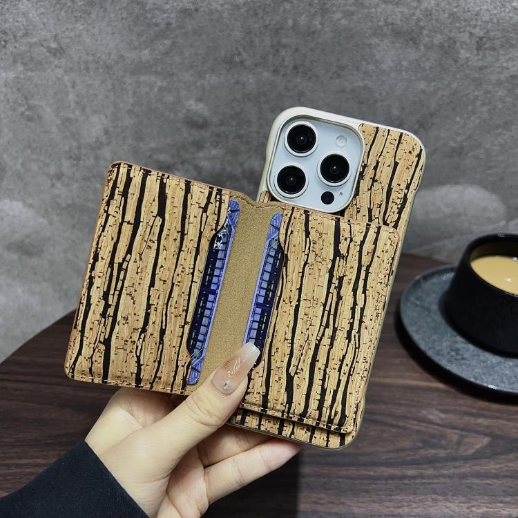Funda para Teléfono Denior D24 Paint con Ranura para Tarjeta Magsafe para iPhone 15 Plus/14 Plus (Grano Negro)